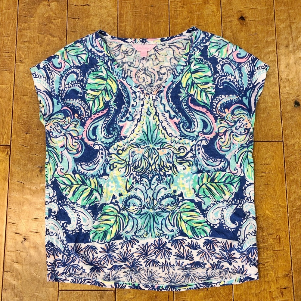 Lilly Pulitzer Linen Top